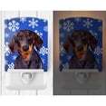 thumbnail image 2 of Caroline's Treasures LH9268CNL Dachshund Winter Snowflakes Holiday Ceramic Night Light, 6x4x3", multicolor, 2 of 2