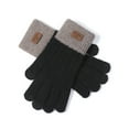 thumbnail image 4 of ManxiVoo Ladies Alpaca Like Knitted Winter Gloves with Lined Interior Double Layer Wrist Design and Touchscreen Function for Enhanced Warmth Black, 4 of 4