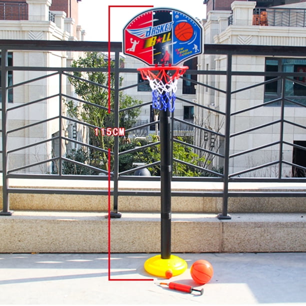 Baloncesto portátil para niños, para interior y exterior, juguete de altura ajustable, juego de pelota, regalo para niños
