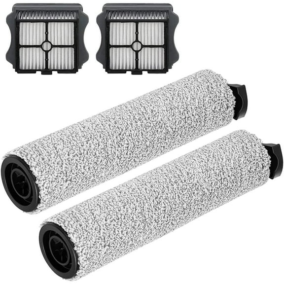 Replacement HEPA Assembly and Brush Roller Set for Tineco Floor ONE S3 Cordless Wet Dry Vacuum Cleaner (2 Roller 2 Filters)…