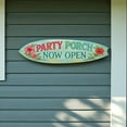thumbnail image 2 of Party Porch Now Open Surfboard Sign – Coastal Porch Decor – Indoor Outdoor Beach House Sign, 2 of 7