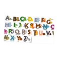 thumbnail image 2 of Vinilo decorativo de pared con estampado animal para zócalos de habitaciones infantiles, dormitorios y salas de estar. Alfabetos, 2 of 9