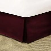 Mainstays Red Burgundy Microfiber Bed Skirt, 1 Each