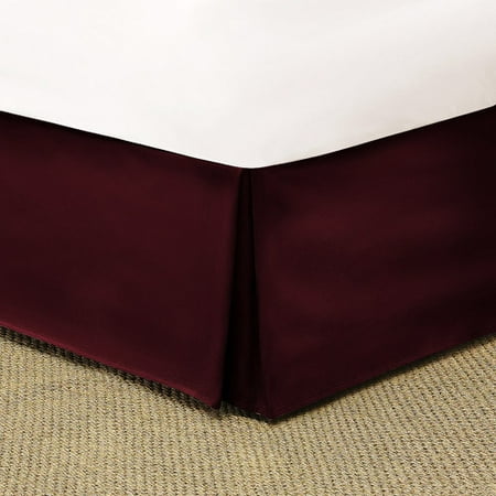 Mainstays Red Burgundy Microfiber Bed Skirt, 1 Each