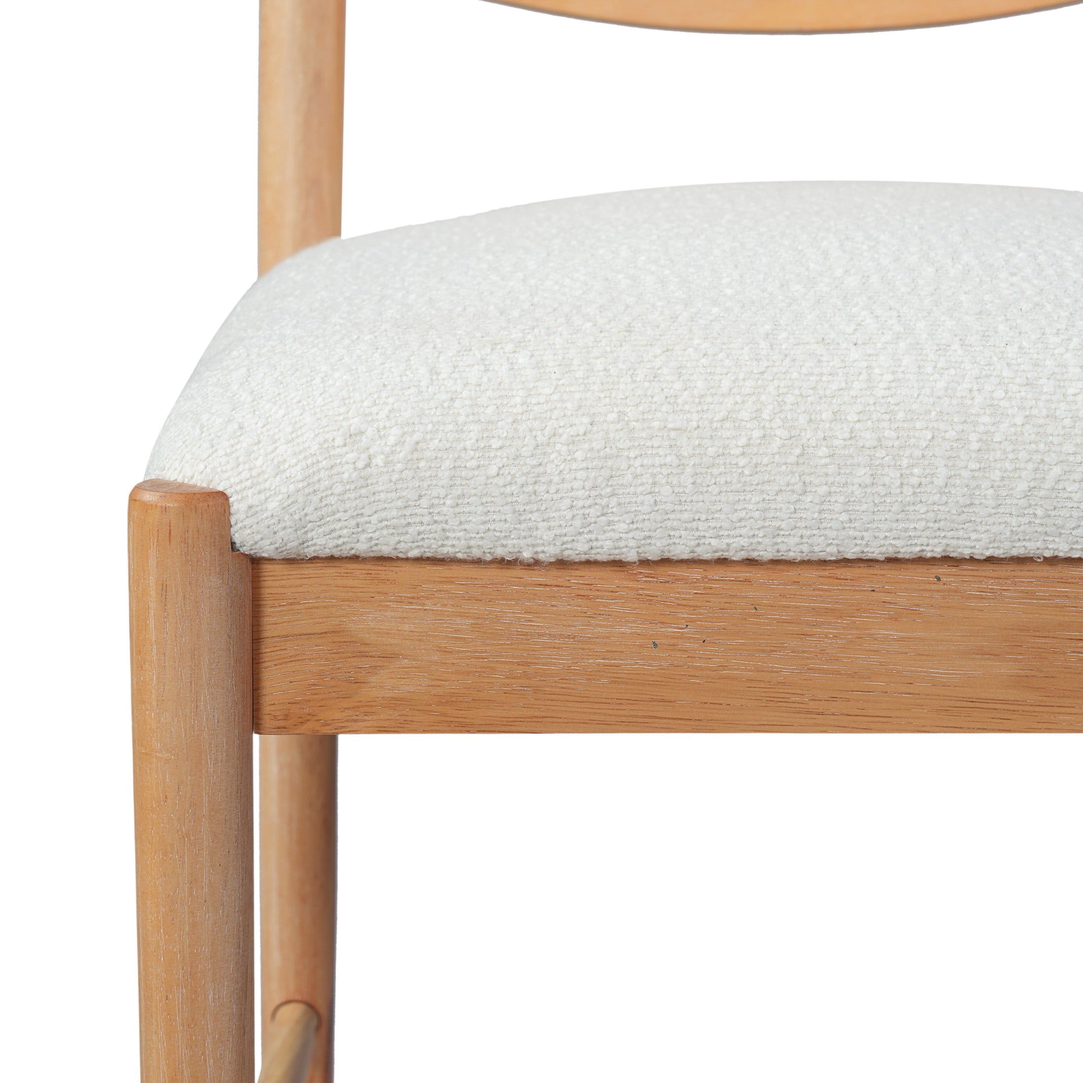 Christopher Knight Home Farmhouse Wood Counter Stools with Upholstered Seat, Natural+Beige, Set of 4
