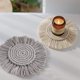 thumbnail image 4 of Posavasos absorbentes hechos a mano de macramé trenzado, posavasos bohemios con decoración bohemia, posavasos estilo granja, posavasos súper absorbentes resistentes al calor para bebidas, 4 of 5