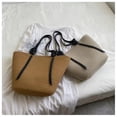 thumbnail image 2 of Nvzi Bolso de hombro tejido, bolso de mano tejido y bolso de cosméticos, bolsos de mano tejidos elegantes para playa de verano 17,32 x 4,72 x 11,02 pulgadas - D, 2 of 4