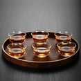 thumbnail image 4 of Chinese Tea Tasting Cup, Small Glass Teacup Kung Fu Teacup, Tea Bowl Cup Set of 6, Mini Water Tumbler for Green Tea, Oolong, Pu'er, 4 of 15
