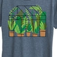 thumbnail image 3 of Instant Message - Greenhouse With Plants - Women's Short Sleeve Graphic T-Shirt, 3 of 6