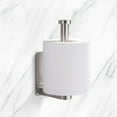 thumbnail image 4 of VANITYFAIR  Self-Adhesive Wall-Mounted Toilet Paper Holder Brushed Nickel, 4 of 5