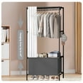 thumbnail image 5 of Portable Closet, Brochao Portable Wardrobe Storage Closet, Clothes Storage Cabinet with Curtain, for Bedroom, Clothes Room, Black, 5 of 10