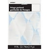 Tissue Paper Fringe Streamer Garland, 9 ft, White, 1ct