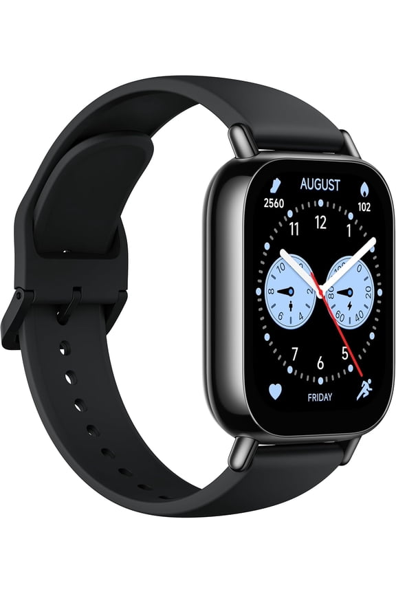 Redmi Watch 5 Lite Smartwatch - 1.96" AMOLED, 18-Day Battery, 5ATM Waterproof, Alexa, Bluetooth Calling, Black