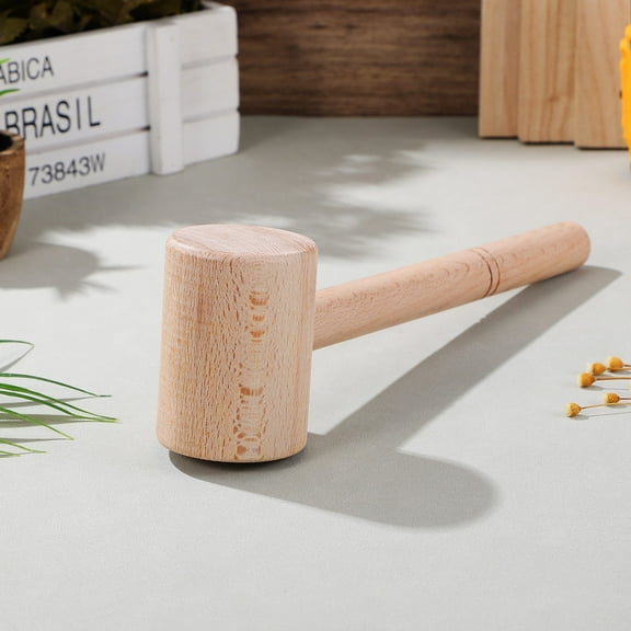 UPKOCH Multi Purpose Hammer Ergonomic Design Beige Wood 1Pack