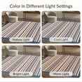 thumbnail image 7 of ODIKA 8'x10' Washable Area Rug Non-Slip Chair-Friendly Mat Chindi Knit Striped Boho Farmhouse Bordered Stripes Multi Rag Flowing Dynamic for Dining Room, Large Office, Lounge, 7 of 7