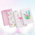 thumbnail image 2 of 4PCS A5 Small Fresh Coil Book Loose-leaf Notebook Pocket Notepad Office School Supplies Stationery (Flamingo 4 Models Are Issued), 2 of 9