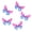 Red and blue pattern, variant on 5PCS Fabric Butterfly Hair Clip 2000s Hairpin For Themed Event Birthdays Weddings And Casual Wear Women Girl Hair Decors