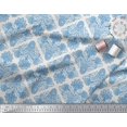 thumbnail image 2 of Soimoi Modal Satin Fabric Swirls & Paisley Printed Fabric 1 Yard 42 Inch Wide, 2 of 3