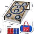 thumbnail image 3 of Juego de tablas Cornhole NZQXJXZ, 91 x 61 cm, portátil, con 8 pufs, 3 of 9