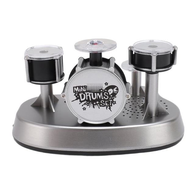 Mini Drum Set AAA Battery Powered Compact Stable Base Rich Details Finger Drum Set For Kids Collection Decoration