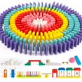 thumbnail image 1 of Juego de dominó Joqutoys, 600 unidades, bloques de construcción de madera para niños, 1 of 9