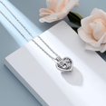 thumbnail image 4 of Cremation Urn Necklace for Ashes Tree of Life Locket Mini Keepsake Ashes Hollow Pendant Heart Cremation Keepsake Memorial Ash Jewelry for Women, 4 of 8