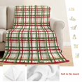thumbnail image 5 of Green Red Checkered Blanket Soft Cozy Warm Throw Blanket for Couch, Plush Fuzzy Flannel Fleece Blankets for Sofa, Farmhouse Christmas Winter Striped Bed Blankets Lightweight Gifts for Women, 50"x60", 5 of 9