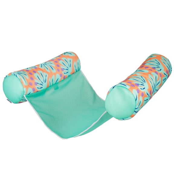 Big Joe Shaka Hammock Sling Pool Float, Sweet Shells Berry, Doubled-Sided Mesh, Quick Draining Fabric, No Inflation Needed