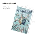thumbnail image 2 of Lantern Press 1000 Piece Jigsaw Puzzle, Bald Head Island, North Carolina, Graphic Pastel, Sea Turtle, 2 of 5