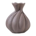 thumbnail image 1 of Vase de flores de cerámica Container floral Floral Desktop Ornament Jarrón decorativo para mesa de café Amplio Estante de hechos Regalo de Marrón, 1 of 8