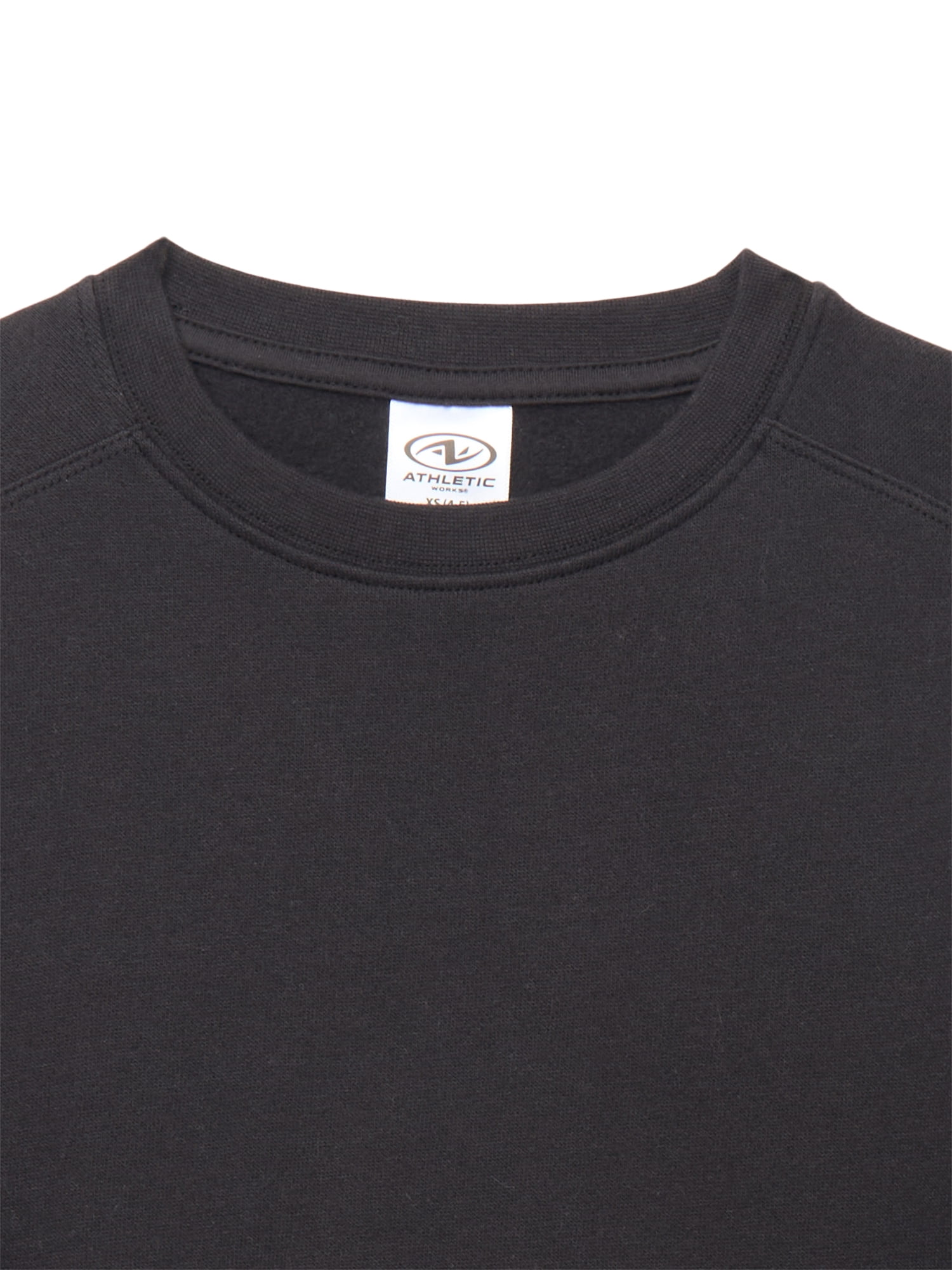 Athletic Works Little and Big Girls Fleece Sweatshirt, Sizes 4-18 & Plus