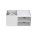 thumbnail image 2 of Organizador con cajón deslizante, organizador de escritorio de 2 niveles, archivador, lindo papel de escritorio, bandeja para cartas, 2 of 5