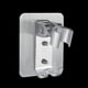 thumbnail image 3 of Soporte de ducha de mano ajustable cabezal de ducha montado en Ehuebsd la pared de aluminio soporte de asiento de baño, 3 of 5