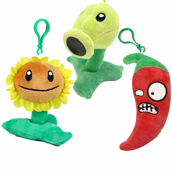 RE PVZ Plush Keychain Set