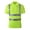 j5-Green, variant on LIIPEE High Visibility Reflective Polo Shirt For Men Short Sleeve Tennis Collar Shirts Male Comfortable Breathable Polos Workwear,L