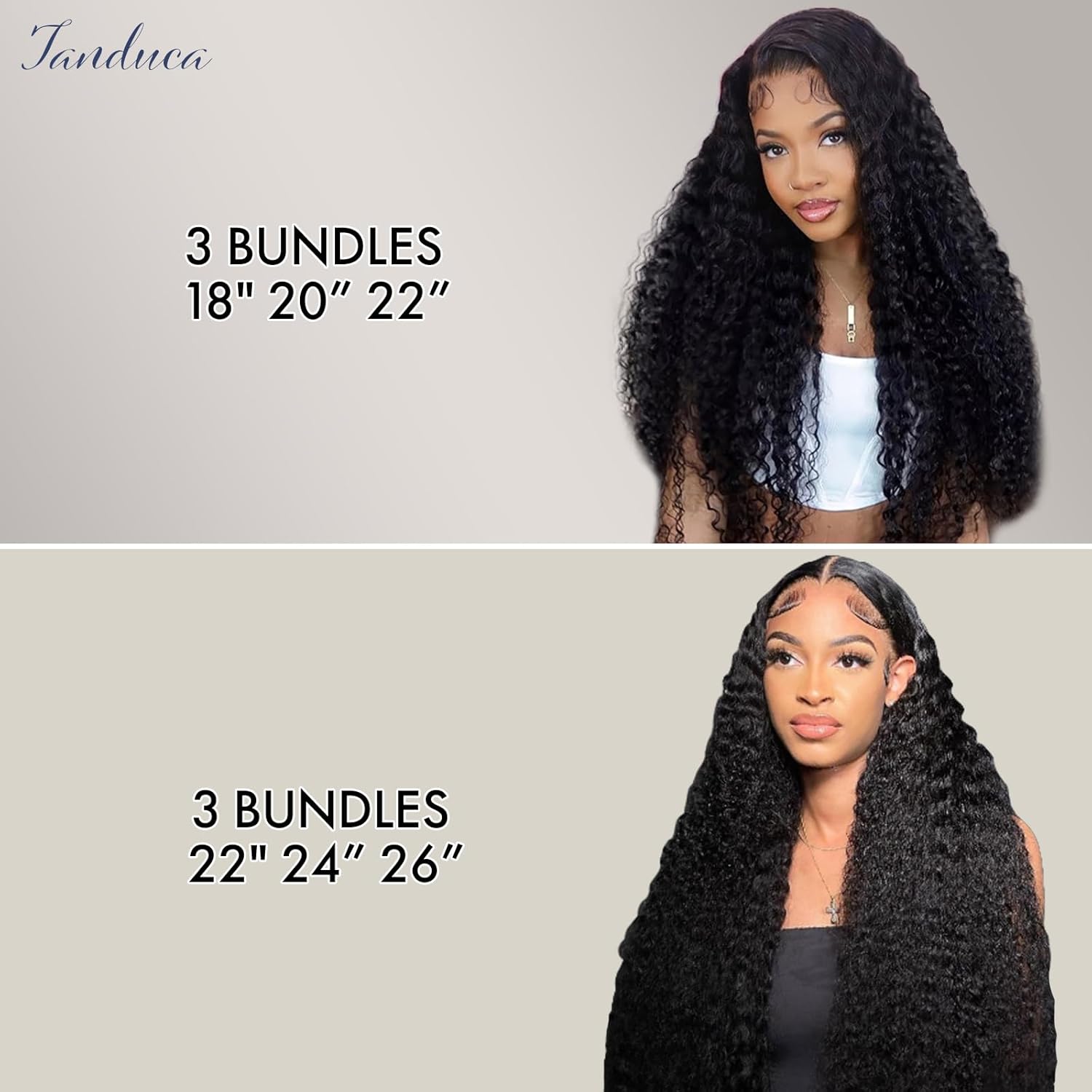 Deep Wave Human Hair Bundles 24 26 28 Inch Curly Bundles Human Hair Extensions 16A 100% Unprocessed Brazilian Raw Deep Curly Hair Weave Sew in Bundle Wet and Wavy Water Wave 3 Bundle Natural Black