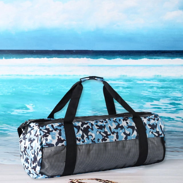 Ethern Scuba Diving Gear Storage Bag Durability Waterproof Practical Large Capacity Leopard Print Blue