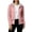 Pink, variant on EazyTech Women's Striped Lined Waterproof Rain Jacket Hooded Snap Pocket Lightweight Windbreaker Outdoor Hiking Camping Active Coat