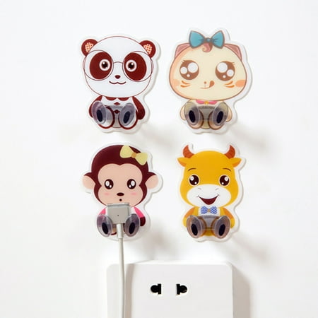 

Power Plug Socket Hook Rack Holder Hanger Cute Animal Pattern Home Wall Decor
