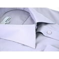 thumbnail image 4 of Modena Men's Contemporary Slim Fit French Cuff Solid Dress Shirt - Lavender - 17.5 6-7, 4 of 4