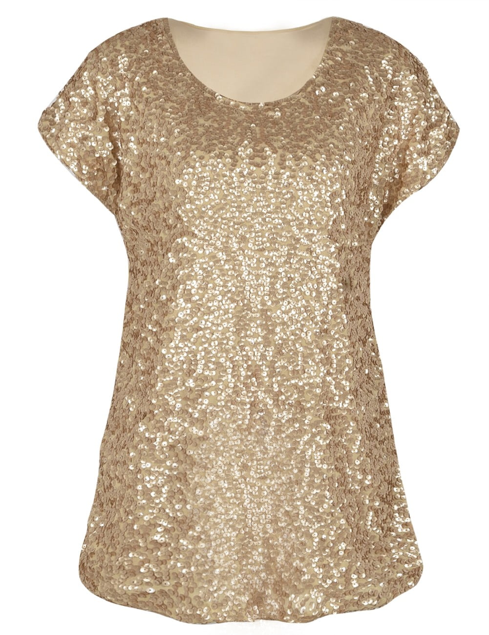 PrettyGuide - PrettyGuide Women's Party Sequin Mini Top Short Sleeve ...