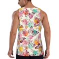 thumbnail image 6 of Rocae Butterflies and Roses for Men's Workout Tank Top Men's Running Tank Top Dry Fit Athletic Workout Tank TopsX-Large, 6 of 9