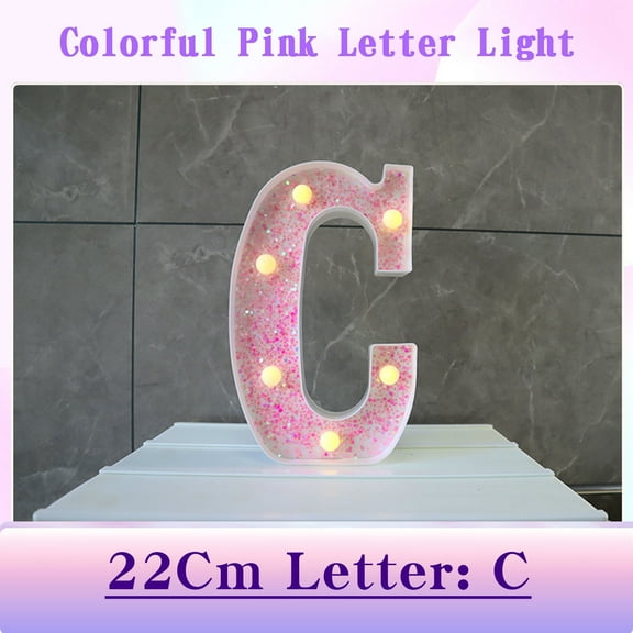 LED Letters, Marriage Proposal Decoration with Battery Operated, Marry Me Decoration, Neon Sign LED Illuminated Letter for Birthday, Party Engagement Decoration C