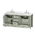 thumbnail image 6 of Wyndham Collection WCS141472DGYWQUS3MXX Sheffield 72" Free Standing Double Basin Vanity, 6 of 7