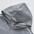thumbnail image 6 of XinLfly Zip up Hoodie Kids Hooded Sweatshirts for Boys Girls Toddlers Hooded Full Zipper with Pocket Jacket Shirt,Gray,Black 11-12, 6 of 7