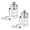 Nickel - 2 Pack, variant on Pull Chain Light Bulb Lamp Socket Replacement Switch E27 E26 3 Way 250W
