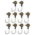 thumbnail image 1 of Eye Colorful Heads With Snag Barbed Hooks for Saltwater and Freshwater Fishing Core Design 10PCS, 1 of 5