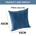 thumbnail image 2 of 2-piece Set Decorative Fluffy Hold Pillowcase Sofa Feature Sofa Pillow Set suitable for Bed Living Room Square pillowcase 18X18 inches - blue, 2 of 5