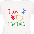 thumbnail image 4 of Inktastic I Love My Memaw Girls Long Sleeve Baby Bodysuit, 4 of 5