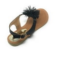 thumbnail image 5 of Victoria K Women's PomPom With Side Buckle Sandals, 5 of 5